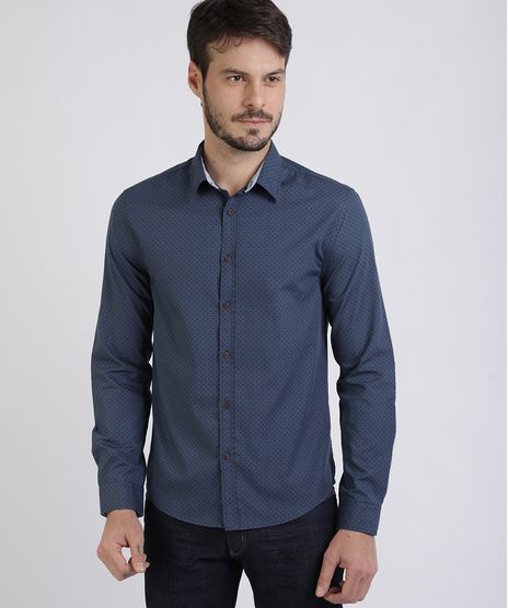Camisa-Masculina-Maquinetada-Manga-Longa-Azul-Escuro-9809564-Azul_Escuro_1