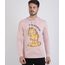 Camiseta-Masculina-Garfield-com-Capuz-Manga-Longa-Rosa-Claro-9953216-Rosa_Claro_1
