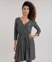 Vestido-Estampado-de-Poa-Preto-8747848-Preto_1