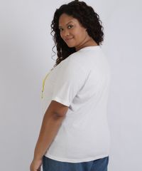 T-Shirt-Feminina-Plus-Size-Smile-Manga-Curta-Decote-Redondo-Branca-9957365-Branco_2