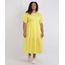 Vestido-Feminino-Mindset-Plus-Size-Midi-Com-Babado-Manga-Curta-Amarelo-9958219-Amarelo_1