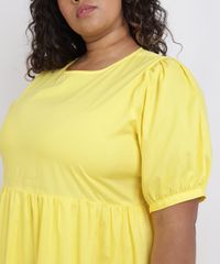 Vestido-Feminino-Mindset-Plus-Size-Midi-Com-Babado-Manga-Curta-Amarelo-9958219-Amarelo_4