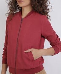 Jaqueta-Feminina-Bomber-com-Ziper-Laranja-Escuro-9821369-Laranja_Escuro_4