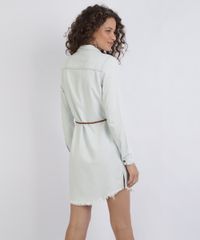 Vestido-Chemise-Jeans-Feminino-Curto-com-Cinto-Manga-Longa-Azul-9952224-Azul_2