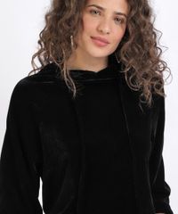 Blusao-de-Veludo-Feminino-Gestante-com-Capuz-Preto-9956015-Preto_4