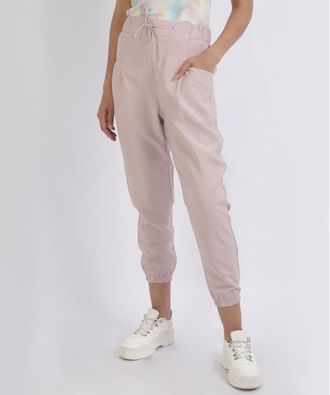 Calca-Feminina-Jogger-com-Cordao-e-Bolsos-Rosa-9816296-Rosa_1
