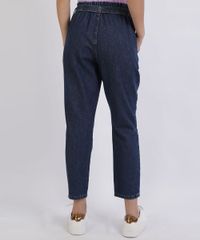 Calca-Jeans-Feminina-Clochard-Cintura-Super-Alta-com-Faixa-com-Fivela-Azul-Escuro-9953990-Azul_Escuro_2