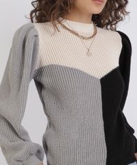 Sueter-de-Trico-Feminino-Tricolor-Manga-Bufante-Preto-9954154-Preto_4