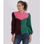Sueter-de-Trico-Feminino-Tricolor-Manga-Longa-Bufante-Rosa-9954153-Rosa_1