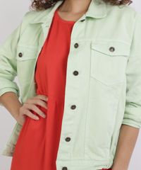 Jaqueta-de-Sarja-Feminina-com-Bolos-e-Botoes-Barra-com-Elastico-Verde-Claro-9955959-Verde_Claro_4