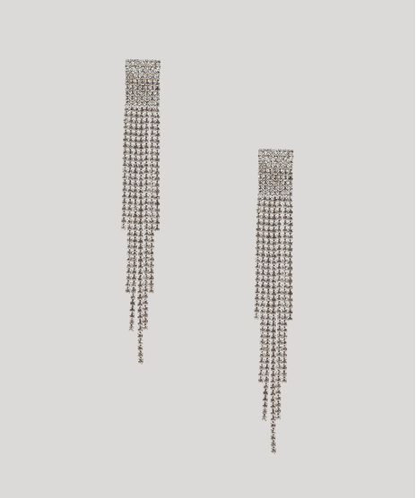 Brinco-Feminino-Mindset-Square-com-Strass-Prateado-9935140-Prateado_1