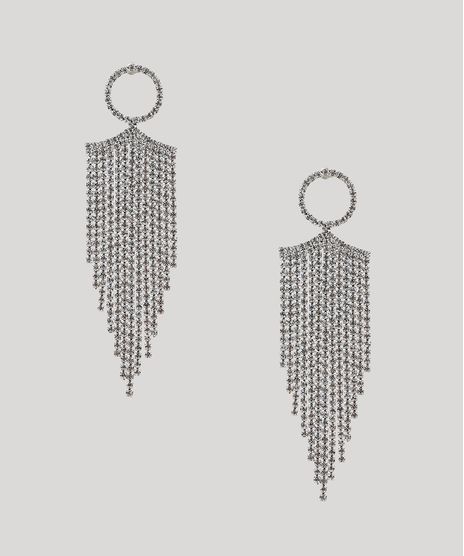 Brinco-Feminino-Mindset-Longo-com-Tiras-de-Correntes-Prateado-9935141-Prateado_1