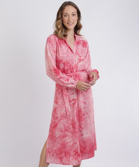 Vestido-Feminino-Mindset-Chemise-Midi-Estampado-Tie-Dye-Manga-Longa-com-Botoes-e-Fenda-Pink-9955878-Pink_1