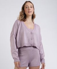 Cardigan-Feminino-Mindset-Cropped-em-Trico-com-Botoes-e-Decote-V-Lilas-9956815-Lilas_1