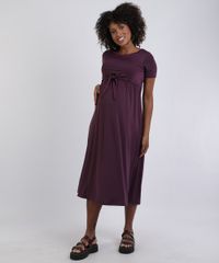 Vestido-Feminino-Gestante-Midi-com-No-Manga-Curta-Roxo-9955985-Roxo_3