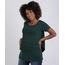 Blusa-Feminina-Gestante-Alongada-com-Sobreposicao-Manga-Curta-Verde-Escuro-9956007-Verde_Escuro_1