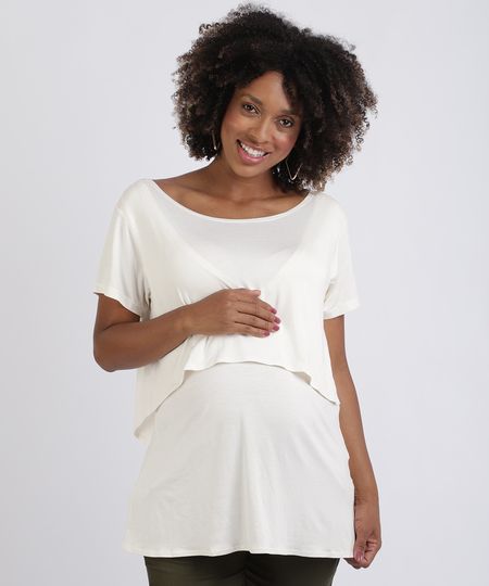 Blusa-Feminina-Gestante-Alongada-com-Sobreposicao-Manga-Curta-Off-White-9956014-Off_White_1