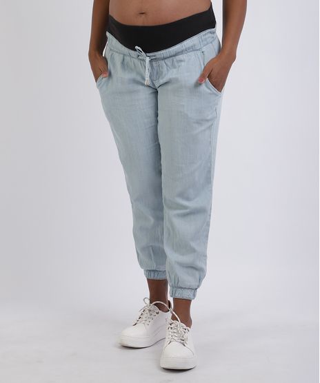 Calca-Jeans-Feminina-Gestante-Jogger-Azul-Claro-9957086-Azul_Claro_1