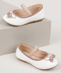Sapatilha-Infantil-Baby-Club-Bico-Redondo-com-Laco-e-Glitter-Branca-9959206-Branco_1