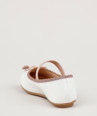 Sapatilha-Infantil-Baby-Club-Bico-Redondo-com-Laco-e-Glitter-Branca-9959206-Branco_4
