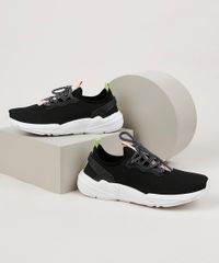 Tenis-em-Neoprene-Feminino-Oneself-Sneaker-Chunky--Preto-9955247-Preto_1