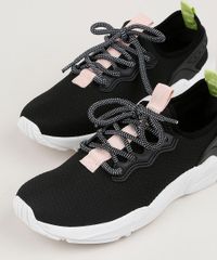 Tenis-em-Neoprene-Feminino-Oneself-Sneaker-Chunky--Preto-9955247-Preto_3