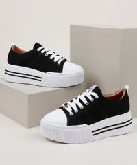 Tenis-em-Lona-Feminino-Vizzano-Flatform--Preto-9958793-Preto_1