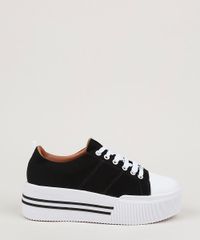 Tenis-em-Lona-Feminino-Vizzano-Flatform--Preto-9958793-Preto_2