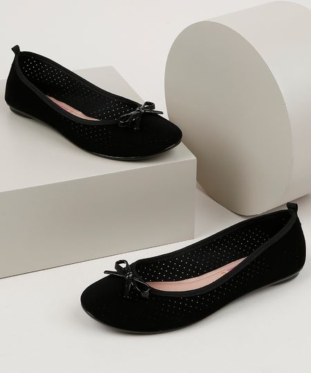 Sapatilha-Feminina-Moleca-Bico-Redondo-com-Micros-Furos-em-Camurca-Preta-9959181-Preto_1