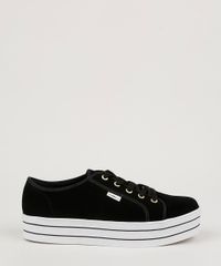 Tenis-em-Camurca-Feminino-Moleca-Flatform-em-Suede-Preto-9959196-Preto_2