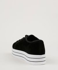 Tenis-em-Camurca-Feminino-Moleca-Flatform-em-Suede-Preto-9959196-Preto_4