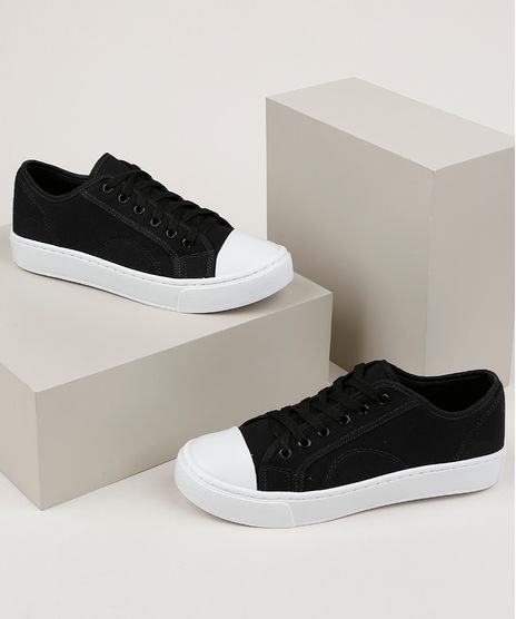 Tenis-em-Lona-Feminino-Oneself-Preto-9955256-Preto_1