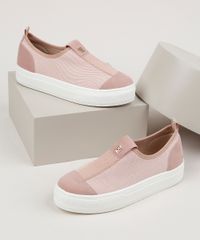 Tenis-Feminino-Bebece-Knit-Esportivo-com-Elastico-Rosa-9958462-Rosa_1