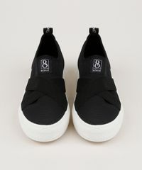 Tenis-Feminino-Bebece-Knit-Esportivo-com-Elastico-Cruzado-Preto-9958463-Preto_5