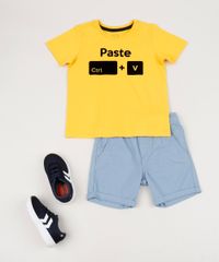 Camiseta-Infantil-Tal-Pai-Tal-Filho--ctrlC---ctrlV--Manga-Curta-Gola-Careca-Amarela-9954349-Amarelo_3