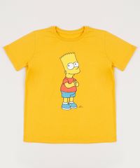 Camiseta-Infantil-Tal-Pai-Tal-Filho-Bart-Simpsons-Manga-Curta-Gola-Careca-Amarela-9955051-Amarelo_1