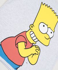 Pijama-Tal-Pai-Tal-Filho-Bart-Simpsons-Camiseta-Manga-Curta-Cinza-Mescla-9955717-Cinza_Mescla_3