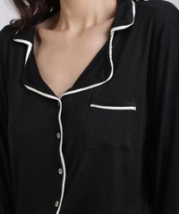 Pijama-Feminino-com-Bolso-e-Vivo-Contrastante-Manga-Longa-Preto-9955962-Preto_3