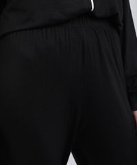 Pijama-Feminino-com-Bolso-e-Vivo-Contrastante-Manga-Longa-Preto-9955962-Preto_4