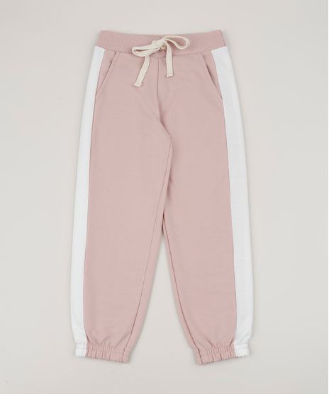 Calca-de-Moletom-Infantil-Tal-Pai-Tal-Filha-Jogger-com-Recorte-Lateral-Rosa-9957834-Rosa_1