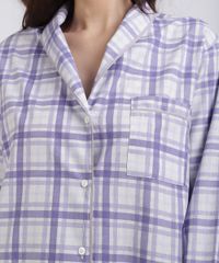 Camisola-Feminina-Estampada-Xadrez-Manga-Longa-Roxa-9954384-Roxo_3