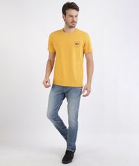 Camiseta-Masculina--Bohemia--Manga-Curta-Gola-Careca-Amarela-9956458-Amarelo_3