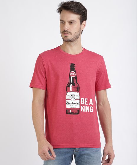 Camiseta-Masculina--Budweiser-Be-a-King--Manga-Curta-Gola-Careca-Vermelha-9956464-Vermelho_1