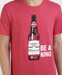 Camiseta-Masculina--Budweiser-Be-a-King--Manga-Curta-Gola-Careca-Vermelha-9956464-Vermelho_4