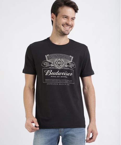 Camiseta-Masculina---Budweiser--Manga-Curta-Gola-Careca-Preta-9956467-Preto_1