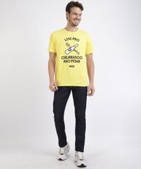 Camiseta-Masculina-Skol-Manga-Curta-Gola-Careca-Amarela-9956474-Amarelo_3