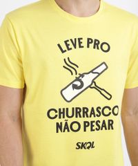 Camiseta-Masculina-Skol-Manga-Curta-Gola-Careca-Amarela-9956474-Amarelo_4
