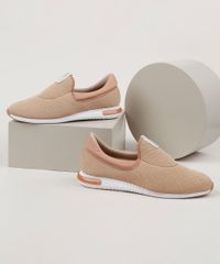 Tenis-Slip-On-Feminino-Modare-Knit-Bege-9958544-Bege_1