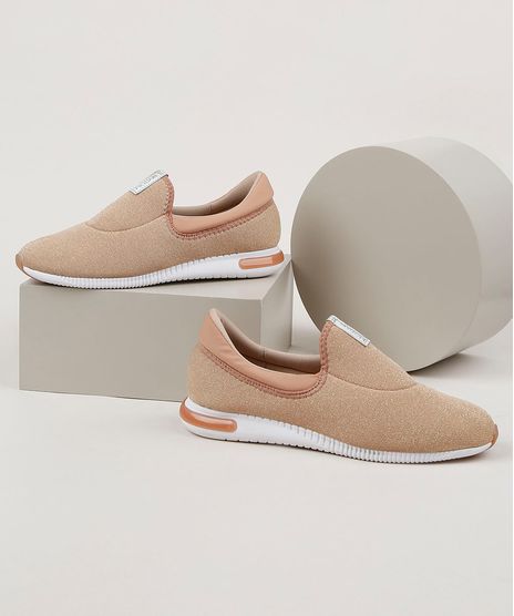 Tenis-Slip-On-Feminino-Modare-Knit-Bege-9958544-Bege_1