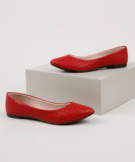 Sapatilha-Feminino-Moleca-Bico-Fino-com-Textura-Tresse-Vermelha-9959188-Vermelho_1